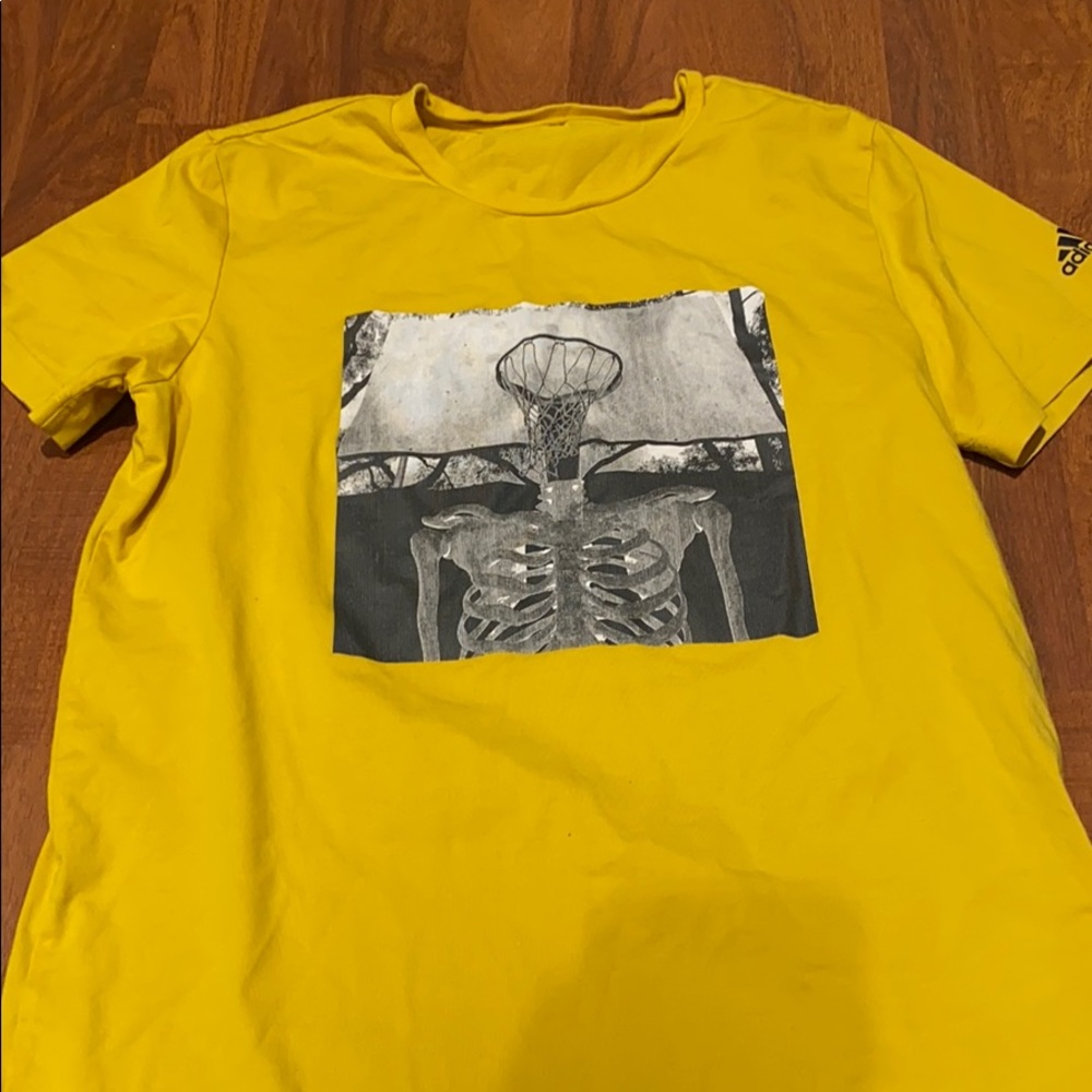 Yellow adidas shirt